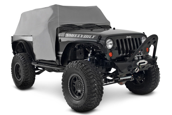 Smittybilt スミッティービルト キャブカバー ドアフラップ ウォーターレジスタント(防水) グレー 07-13 JK 2DR